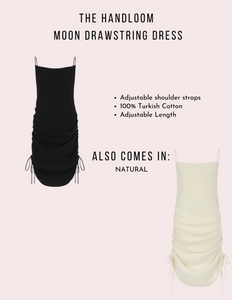 Moon Drawstring Dress - Natural