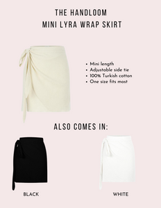 Mini Lyra Wrap Skirt - White
